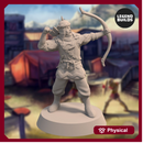 Empire of Jagrad Archer - Pose 3 - 3D printable miniature – STL file