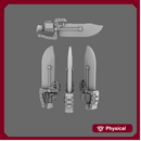Cyber Samurai Butterfly Style Electro Sword RIGHT X 10