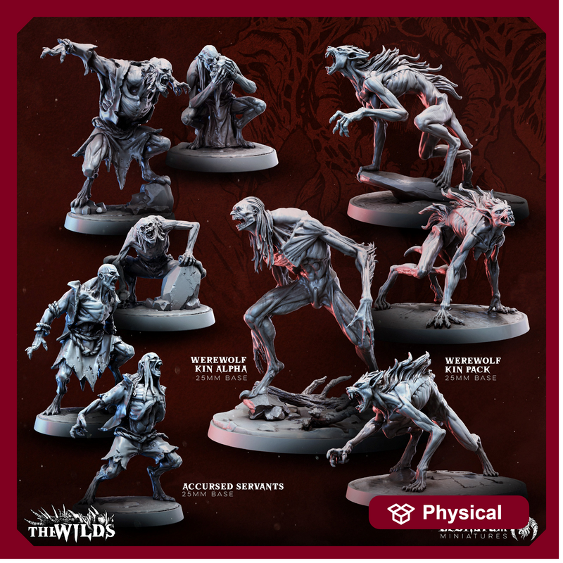 Feral Werewolves | Bestiarum | Wargaming DnD Miniatures