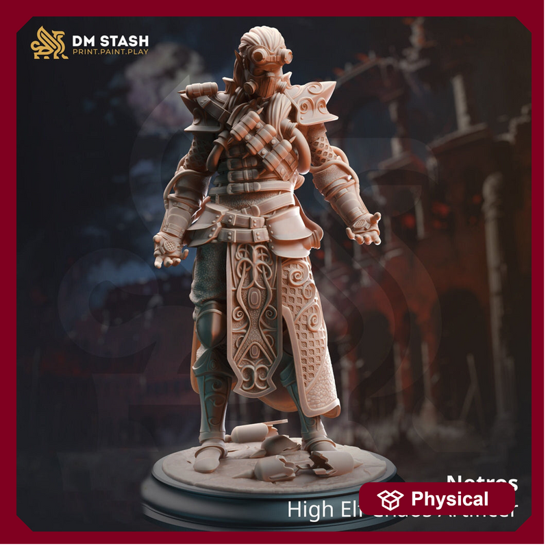 Elf Artificer, Moon Elf,  Pc / NPC Mini | 28mm,32mm,54mm,75mm,100mm Scale | Resin Dungeons and Dragons D&D 5e  | Pathfinder RPG | DM Stash - Only-Games