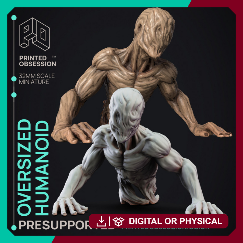 Oversized Humanoid - SCP "The D&D incursion" - PRESUPPORTED - 32mm scale. - Only-Games