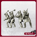 Infantrymen with Maces and Axes - Late 14th - 34mm