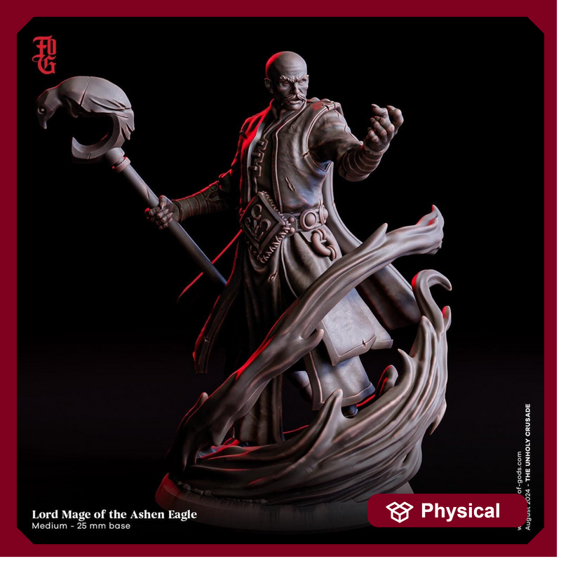 Wizard, Warlock, Sorcerer, Cleric | 28mm,32mm,54mm,75mm,100mm Scale | Player Character Mini Minis D&D 5e Pathfinder Figurine | Flesh of Gods - Only-Games