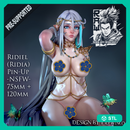 Ridia Pin Up (NSFW)-  75mm plus 120mm (Presuported) - STL only