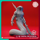 Yuan-Ti Halberd - Tabletop Miniature (Pre-Supported)