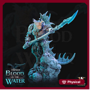 Sahuagin Spear | Resin Miniature | Dungeons and Dragons | 28mm,32mm, 54mm,75mm, 100mm Scales | Pathfinder Sea Devil humanoid | D&D 5e | - Only-Games