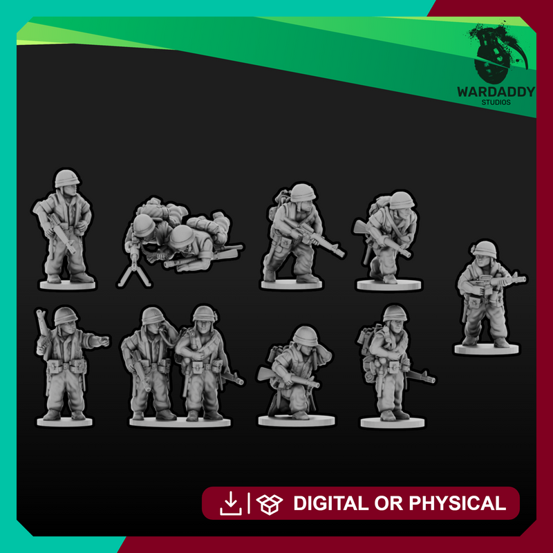Vietnam: US Infantry Support Squad (15mm)