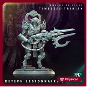 Sci-Fi Miniature Robot Legionnaire, Timeless Trinity | Base Diameter Sizes: 25mm,32mm, 50mm, 65mm,80mm | Resin Mini | Archvillain Games - Only-Games