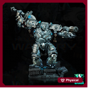 Sci-Fi Heavy Terminator Battle Mech Knight Miniature | 32mm, 40mm, 50mm, 65mm 80mm BASE SIZES | Resin Unpainted | Sci-fi Archvillain Games - Only-Games