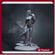 Human Female Sorcerer, Druid PC NPC NSFW Topless versions | 5 Sizes/ Scales | Unpainted Miniature - Only-Games