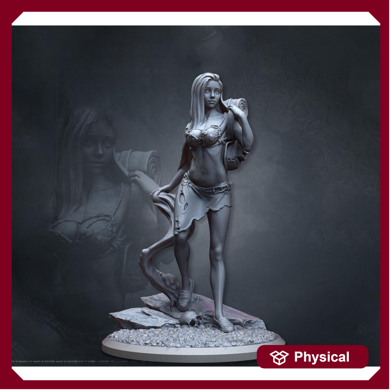 Human Female Sorcerer, Druid PC NPC NSFW Topless versions | 5 Sizes/ Scales | Unpainted Miniature - Only-Games