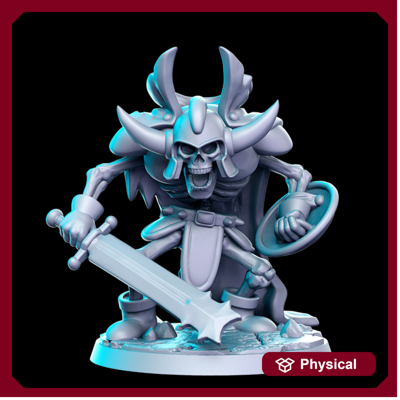 Skeleton - fighter - 32mm - DnD - Only-Games