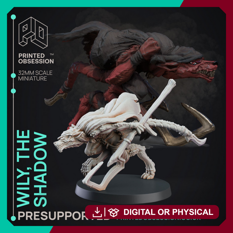Wily The shadow - Theif of Kurtulmak - PRESUPPORTED - 32mm scale - Only-Games