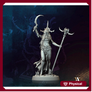Human Female Necromancer Warlock Sorcerer Cultist | 28mm,32mm,54mm,75mm,100mm Scales| Dungeons and Dragons | Pathfinder | Archvillain Games - Only-Games