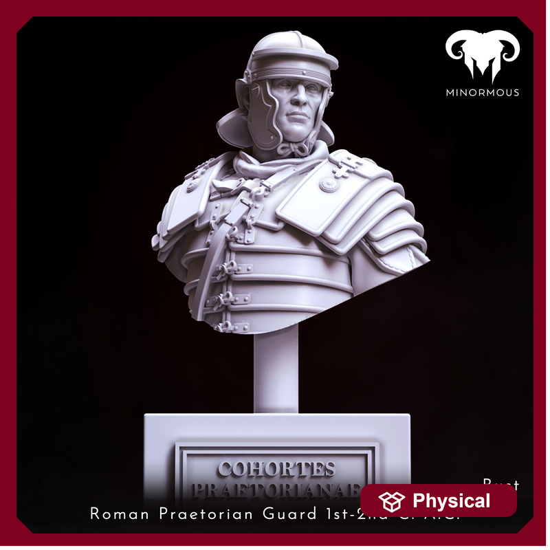 Bust - Roman Praetorian Guard 1st-2nd C. A.D. Ready For The Roman Games!