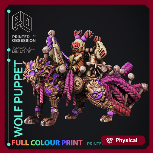 Wolf Puppet - Pre-Coloured - 32mm Scale - Only-Games