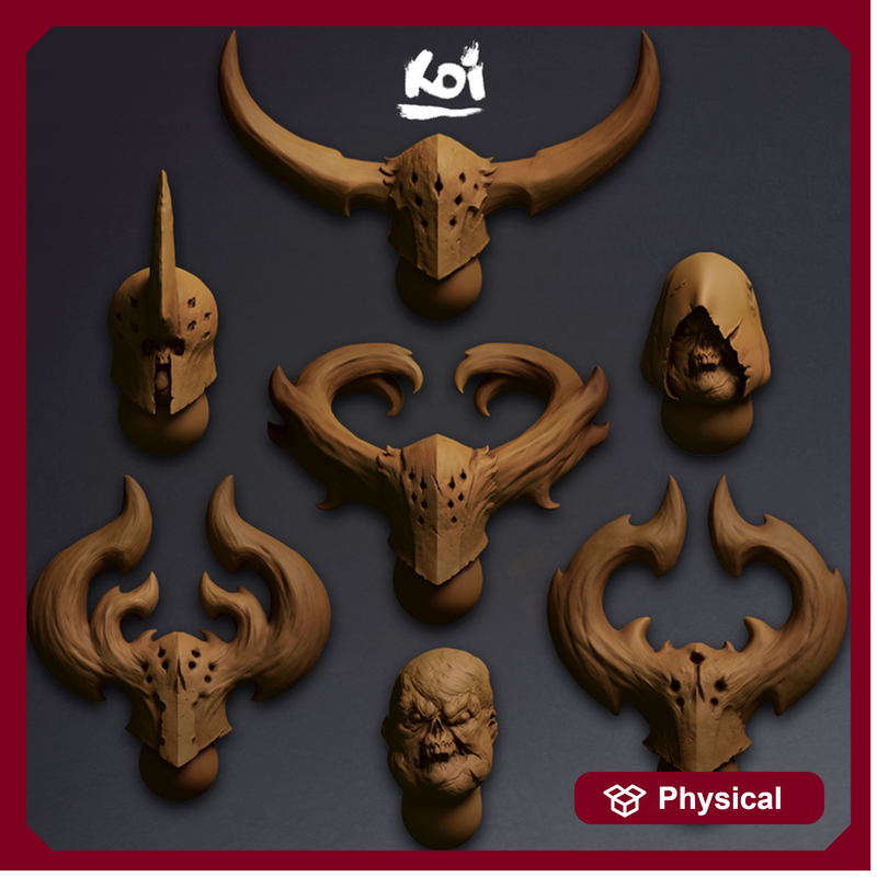 Plaguebearers of Decay - Miniature heads
