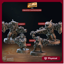 Pirate Cannoneers - Pirate Chronicles - CastNPlay - Terrain Wargaming D&D DnD 28mm 32mm 40mm 54mm