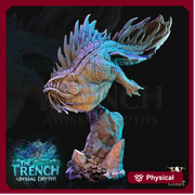 Aquatic Monster Predator | 134mm Tall Resin Miniature | Dungeons and Dragons Miniatures | Pathfinder | DnD 5e | Underwater | Role Playing - Only-Games