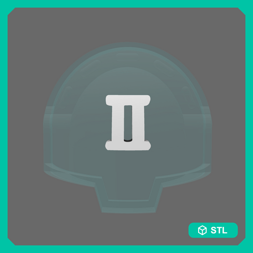 Space Knights DV04 Standard Roman Numeral 02 Shoulder Symbols - Only-Games