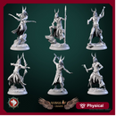 Wyvern hunters set 6 miniatures 32mm
