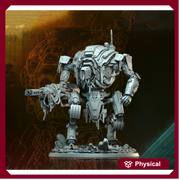 Sci-Fi Heavy Battle Suit, Mech Knight Miniature | 32mm, 40mm, 50mm, 65mm 80mm BASE SIZES | Resin Unpainted | - Only-Games