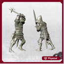 Duelling Knights on Foot - Late 14th - 34mm