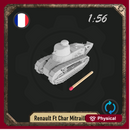 1/56 Renault Ft Char Mitrailleuse with casted Mod 31 turret