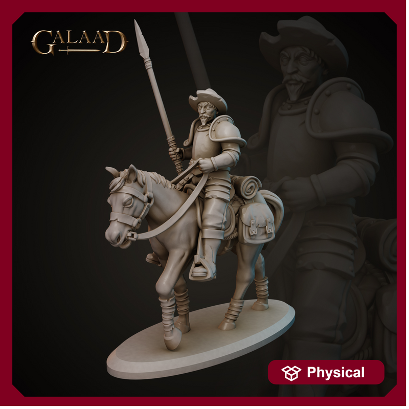 knight conquistador on horse