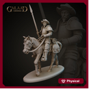 knight conquistador on horse