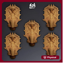 Warp Allseers Type 6 - Miniatures Heads