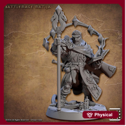 Human War Magic Wizard, Eldritch Fighter | 28mm,32mm,54mm,75mm,100mm Scale Resin Mini | Dungeons and Dragons D&D Pathfinder | Artisan Guild - Only-Games