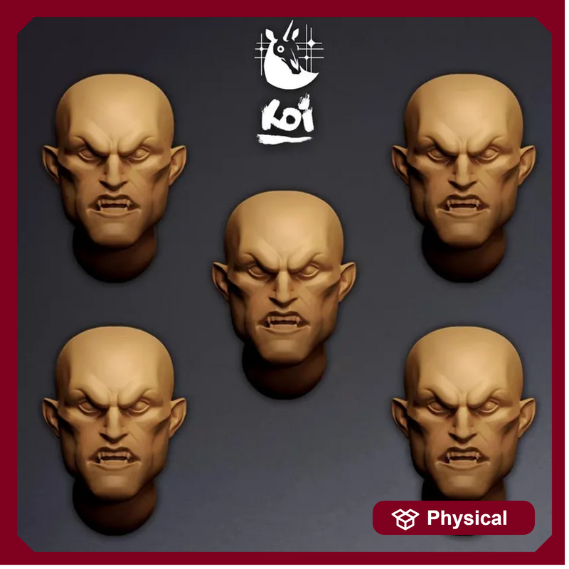 Ebonthorn Drakhuls Type 8 - Miniature Heads