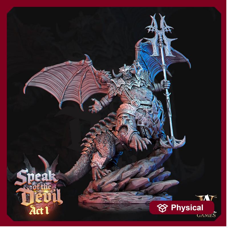Demon Ogre Daemon Devil | 105mm tall | 28mm/ 32mm scale (Large and Huge ) | Dungeons and Dragons - Only-Games