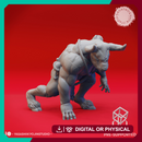 Charging Minotaur - Book of Beasts - Tabletop Miniature (Pre-Supported)