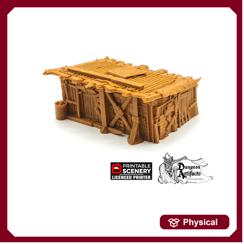 Scrap Yard House - 15mm 28mm 20mm 32mm Brave New Worlds Wasteworld Gaslands Terrain Scatter D&D DnD