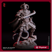 Tiefling Rogue, Fighter, Ranger  PC / NPC Resin Figure | 28mm, 32mm,54mm75mm,100mm Scales | Mini -D&D 5e Pathfinder Figurine | Flesh of Gods - Only-Games