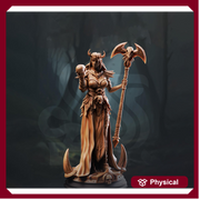 Human Female Sorcerer, Warlock Wizard | Unpainted Miniature | 5 Sizes /Scales | Pathfinder Figure | DnD - Only-Games