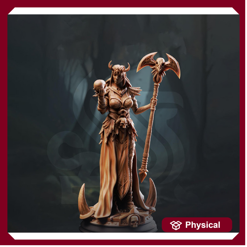 Human Female Sorcerer, Warlock Wizard | Unpainted Miniature | 5 Sizes /Scales | Pathfinder Figure | DnD - Only-Games