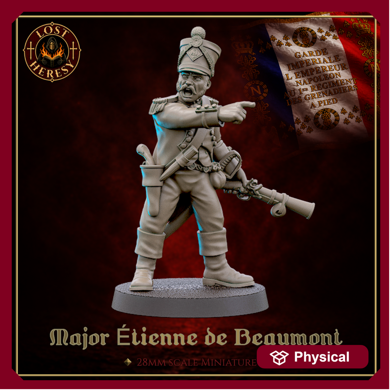 French Gothic Napoleonic Infantry Officer