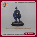 Police Constable Helderheid wearing a cloak holding a Lantern (CMMWP028)