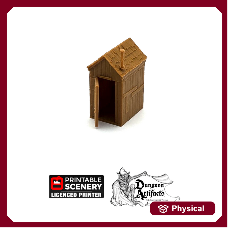 Cooking Shed - 15mm 28mm 32mm Time Warp Wargaming Terrain Scatter Western D&D DnD Shack Outhouse