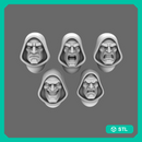 Space Knights V10 Hooded Exposed Heads Type A