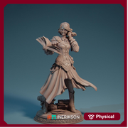 Female Wizard, Sorcerer, Librarian PC NPC | 6 Sizes /Scale Resin Miniature | Dungeons and Dragons - Only-Games