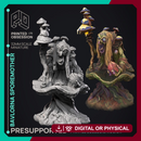 Bavlorna Sporemother - Witch -  PRESUPPORTED - Illustrated and Stats - 32mm scale