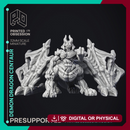 Demon Dragon Centaur - Monsterous Demon - PRESUPPORTED - Hell Hath No Fury - Scale 32mm