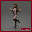 Fashion Forward Stylish Woman in Trendy Ensemble