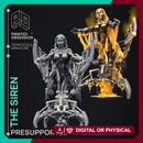 Mechanical Siren - Scrap Waste Monster - PRESUPPORTED - Illustrated and Stats - 32mm scale