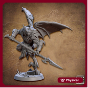 Dragonborn Paladin Fighter Polearm model | 28mm, 32mm, 54mm,75mm Scale Resin Miniature Dungeons and Dragons D&D Pathfinder | Artisan Guild - Only-Games