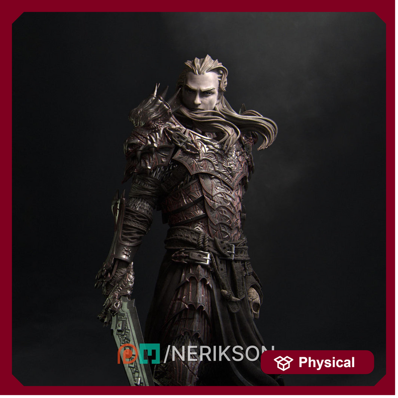 Fighter, Paladin, Oathbreaker PC / NPC Unpainted Miniature | 6 Sizes/Scales Exclusive | Dungeons & Dragons | NERIKSON - Only-Games